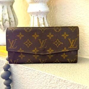 Vintage Louis Vuitton Monogram Bifold Long Wallet/